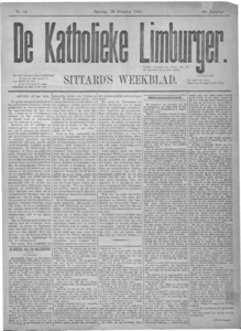  1883- 52 Katholieke Limburger, 22e jaargang, 29 december 1883